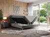 Boxspringbett, Schlafzimmerbett, Bettkasten - EIRA -140 x 200 cm - Dunkelgrau Velvet - H3 Bild 2