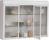 Flieks Wandschrank mit 3 Türen & 3 Ablagen - Glasschränke für Küche, Wohnzimmer & Badezimmer, Weiß Bild 5