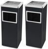 JEOBEST Mülleimer 48L Standaschenbecher Aschenbecher mit Mülleimer, (2-St, Eckig) Edelstahl, Abfalleimer mit Inneneimer Bild 5