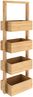 Casaria Badregal mit 4 Ablagen, Bambus natur, 16 x 28 x 88 cm Bild 3