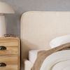 IDIMEX Polsterbett VIRETTA, Bett mit Lattenrost 90x200 cm, Einzelbett mit Kopfteil Stoff weiß Bild 2