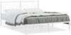 vidaXL Bettgestell mit Kopfteil Metall Weiß 160x200 cm 376278 Bild 2