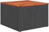 vidaXL 6-tlg. Garten-Sofagarnitur mit Kissen Schwarz Poly Rattan 3224502 Bild 3