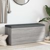 Sitzbank mit Stauraum, Holzwerkstoff, Grau Sonoma, 102 x 42 x 45 cm Bild 3