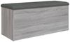 Sitzbank mit Stauraum, Holzwerkstoff, Grau Sonoma, 102 x 42 x 45 cm Bild 1