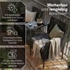 STEELSØN 'Velara' Polyrattan Gartenbank 2er-Sitzer mit Tisch, schwarz/anthrazit, 81x65x135 cm, wetterfest und UV-beständig, stabile Sitzbank Bild 2