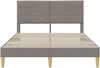vidaXL Bettrahmen mit Kopfteil Taupe 120 x 200 cm Stoff 42027580 Bild 4