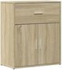 2 Stk. Sideboards, Kommoden Sonoma-Eiche 60x31x70 cm Holzwerkstoff Bild 4