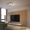 ZMH LED Deckenleuchte schwarz und weiß Modern dimmbar 3000-6500k für Schlafzimmer Flur Bild 2