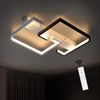 ZMH LED Deckenleuchte schwarz und weiß Modern dimmbar 3000-6500k für Schlafzimmer Flur Bild 1