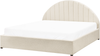 Bett mit Stauraum CHADENET 160 x 200 cm Bouclé Cremeweiß Bild 4