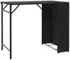 vidaXL 5-tlg. Garten-Essgruppe Faltbar Schwarz Poly Rattan 365944 Bild 4