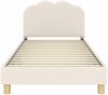 vidaXL Kinderbettgestell mit Kopfteil Creme 80 x 200 cm Bouclé 42010970 Bild 5