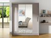 Kleiderschrank Westa II, ohne Beleuchtung, Farbe: Cashmere / Spiegel Bild 3