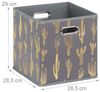 Relaxdays Quadratische Faltbox mit Kaktus Motiv Bild 5