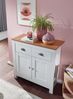 Kadima Design Modernes Sideboard mit 2 Schubladen, Eiche und Weiß, Melaminharzbeschichtung. 79x35x81 cm Bild 5