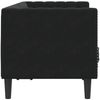 vidaXL Chesterfield-Sofa mit Nackenrollen 2-Sitzer Schwarz Samt 372688 Bild 5