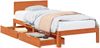 vidaXL Bettrahmen Wachsbraun 70 x 190 cm Massivholz Kiefer 3422783 Bild 2