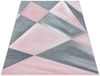 Teppium Teppich Geometrisch Design, Rechteckig, Höhe: 10 mm, Modern Kurzflor Teppiche Geometrisch Design Rosa Teppich Wohnzimmer Bild 2