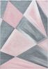 Teppium Teppich Geometrisch Design, Rechteckig, Höhe: 10 mm, Modern Kurzflor Teppiche Geometrisch Design Rosa Teppich Wohnzimmer Bild 5