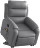 vidaXL Massagesessel mit Aufstehhilfe Elektrisch Grau Kunstleder 3205066 Bild 3