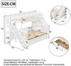 Flieks Etagenbett, Massivholz Kinderbett 90x200/140x200cm mit Treppe Rutsche 2 Schubladen Bild 3