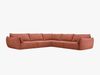 Micadoni Ecksofa Kaelle 7-Sitzer Chenille Over The Horizon Terrakotta Bild 2