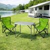 3-teiliges Campingmöbel Set Tisch 80x60x68cm + Campingstühle Bild 2