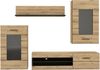 Wohnwand >Seikola < in braun,schwarz - 238,2x168,4x41,1cm (BxHxT) Bild 3