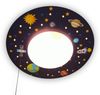 Coole Deckenlampe mit Weltall Motiv fürs Kinderzimmer Schlummerlicht bunt Ø 54cm Bild 4