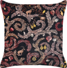 Kissen 2er Set Orientalisches Muster RICINUS Samtstoff 45 x 45 cm Schwarz Bild 4