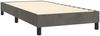 vidaXL Boxspringbett mit Matratze Dunkelgrau 90x190 cm Samt 3131112 Bild 4