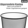 BigDean 3 Stück Papierkorb Mülleimer schwarz 20L Draht - Mülleimer Büro - hochwertiger Papiereimer für Zuhause & Büro Bild 5