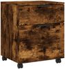 vidaXL Mobiler Aktenschrank mit Rollen Räuchereiche 45x38x54 cm 817135 Bild 2