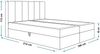 AX LIVING Boxspringbett Bonio I – 180 cm Breite, Schlafkomfort Beige Bild 4
