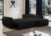 AX LIVING Ecksofa mit Schlaffunktion Nubio 282 cm breit – schwarze Couch Bild 3