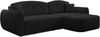AX LIVING Ecksofa mit Schlaffunktion Nubio 282 cm breit – schwarze Couch Bild 4