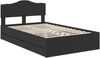 vidaXL Bettrahmen mit Schubladen Schwarz 120 x 190 cm Ingenieurs Holz 3413027 Bild 4