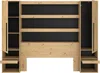 Vente-unique - LUDARO Bett Holz, Platte SchwarzBeige - B 199,8 cm x H 202,8 cm x L 269,7 cm Bild 3