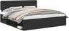 vidaXL Bettrahmen Schwarz 200 x 200 cm Massives Kiefernholz 3412034 Bild 2