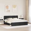 vidaXL Bettrahmen Schwarz 200 x 200 cm Massives Kiefernholz 3412034 Bild 3
