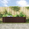 vidaXL Hochbeet Braun 320 x 80 x 81 cm Stahl 42008133 Bild 4