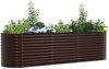 vidaXL Hochbeet Braun 320 x 80 x 81 cm Stahl 42008133 Bild 3