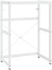 vidaXL Badezimmer-Waschtischgestell mit Waschbecken Weiß Eisen 3101386 Bild 3
