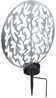 LED Solar-Steckleuchte, Lichteffekt, antik silber, H 41 cm Bild 1