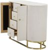 Dmora Kommode Lodovico, Wohnzimmerbuffet, Wohnzimmer-Sideboard, Moderne Küchen-Speisekammer, 120x40 h85 cm, Creme und Weiß Bild 5