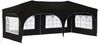 vidaXL Pop-up Partyzelt 575 x 288 x 245 cm Schwarz Oxford-Stoff 42019898 Bild 2