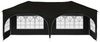 vidaXL Pop-up Partyzelt 575 x 288 x 245 cm Schwarz Oxford-Stoff 42019898 Bild 5