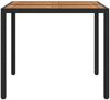 vidaXL Gartentisch Schwarz 90 x 90 x 75 cm Poly-Rattan 362537 Bild 4