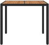 vidaXL Gartentisch Schwarz 90 x 90 x 75 cm Poly-Rattan 362537 Bild 3